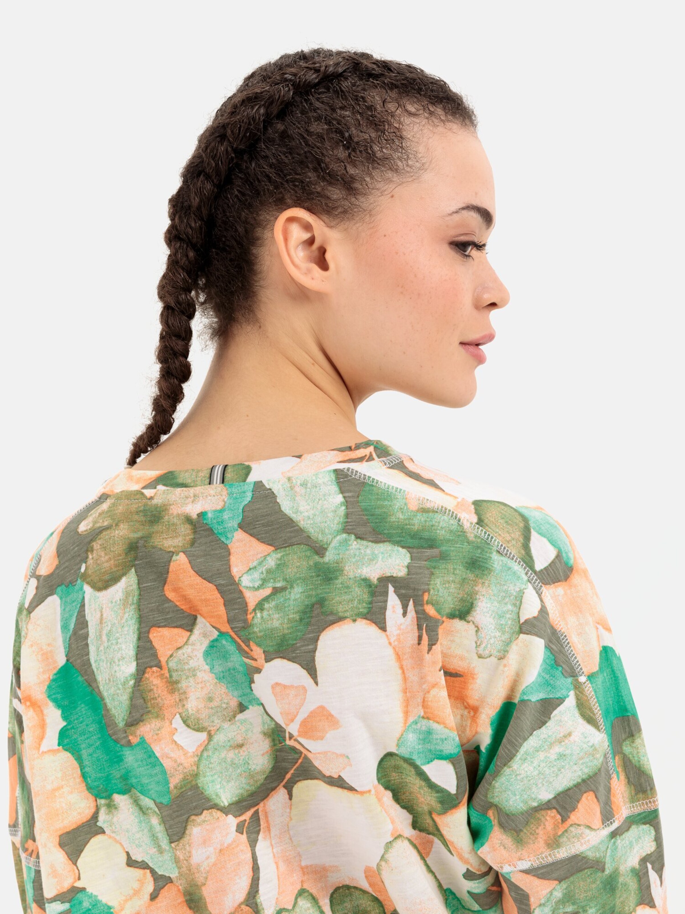 Camel Active Damen T-Shirt Mit 3/4-Arm Aus Bio-Baumwolle – Lässig & Bequem
