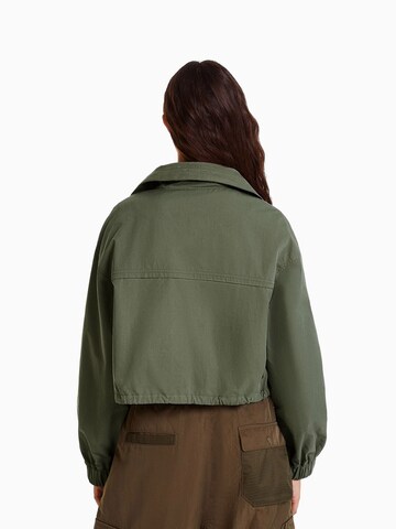 Veste mi-saison Bershka en vert