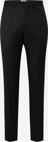 Coupe slim Pantalon chino TOPMAN en noir : devant