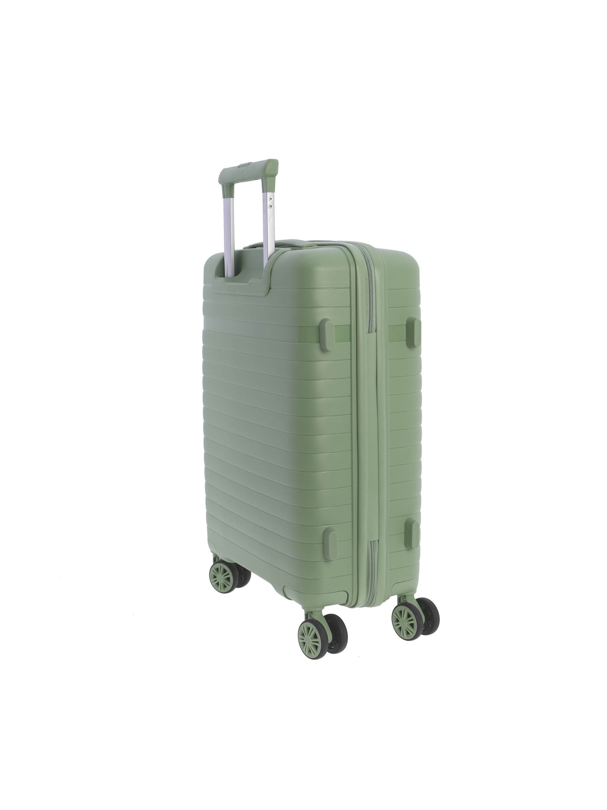 Amichi - Carrito 'AMICHI - Maleta Cabina 55x40x20- Maletas de Viaje - Maletas de Viaje Cabina Apta para Ryannair- Trolley Equipaje para Avion Resistente con 4 Ruedas de 360º y candado TSA' en verde