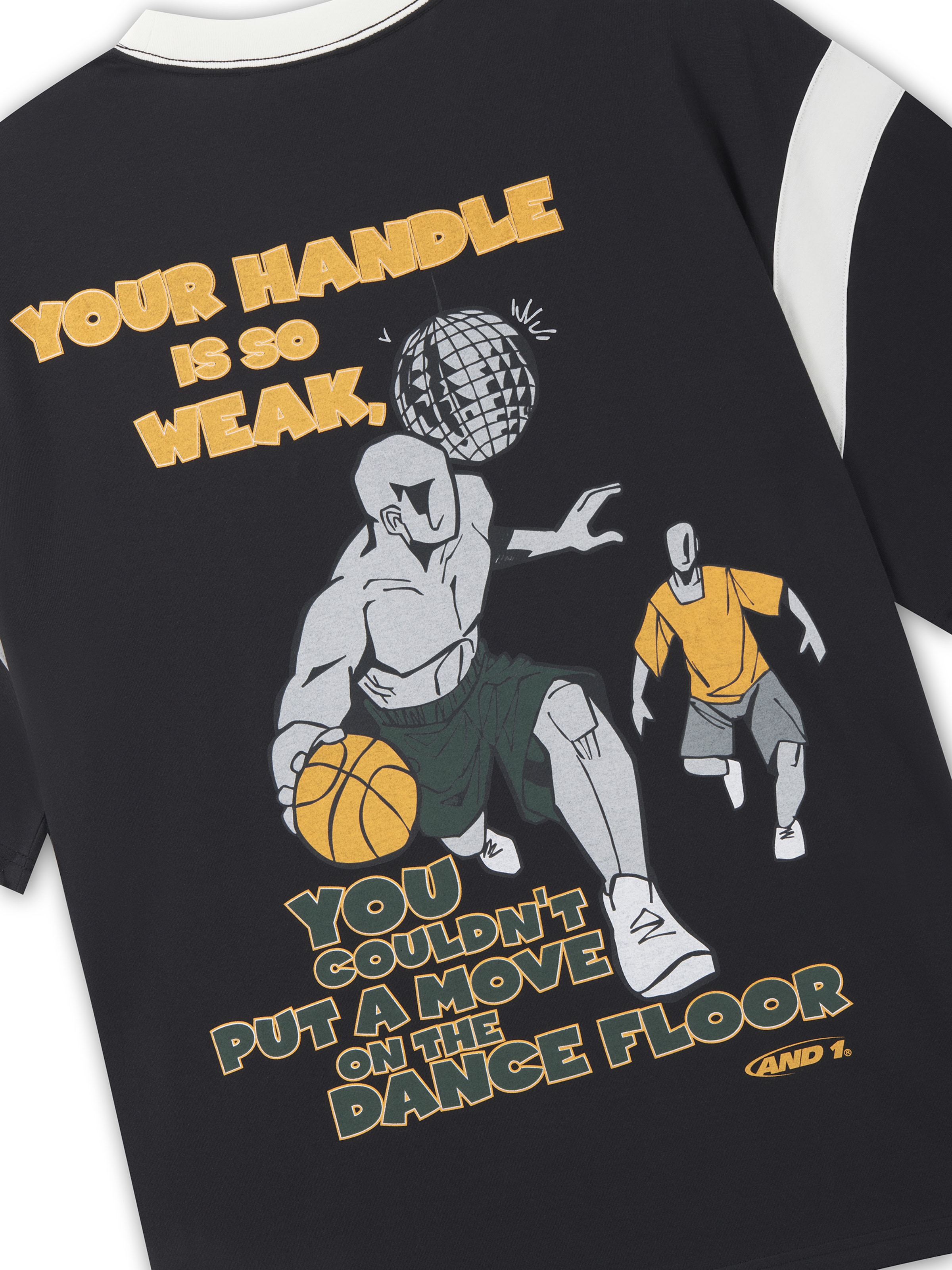 AND1 T-Shirt 'Dancefloor' in Schwarz