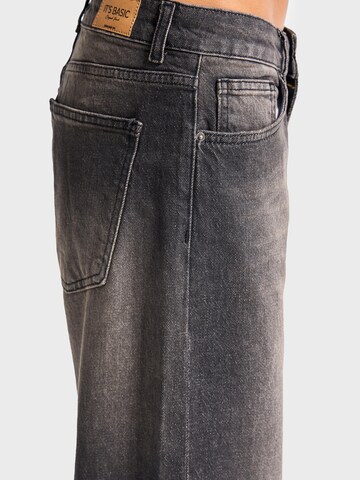 IT'S BASIC Regular Jeans 'Straight High Rise Jeans' in Bruin