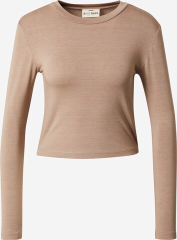 A LOT LESS Longsleeve 'Linda' in Braun: predná strana