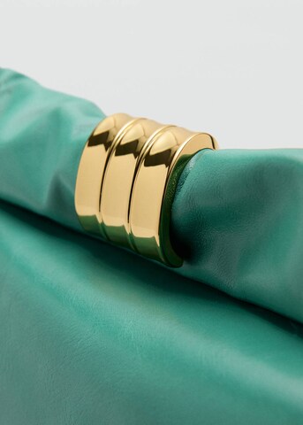 MANGO Clutch 'Twister' in Green