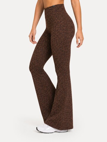 Coupe slim Leggings ' Lithara ' Smilodox en marron