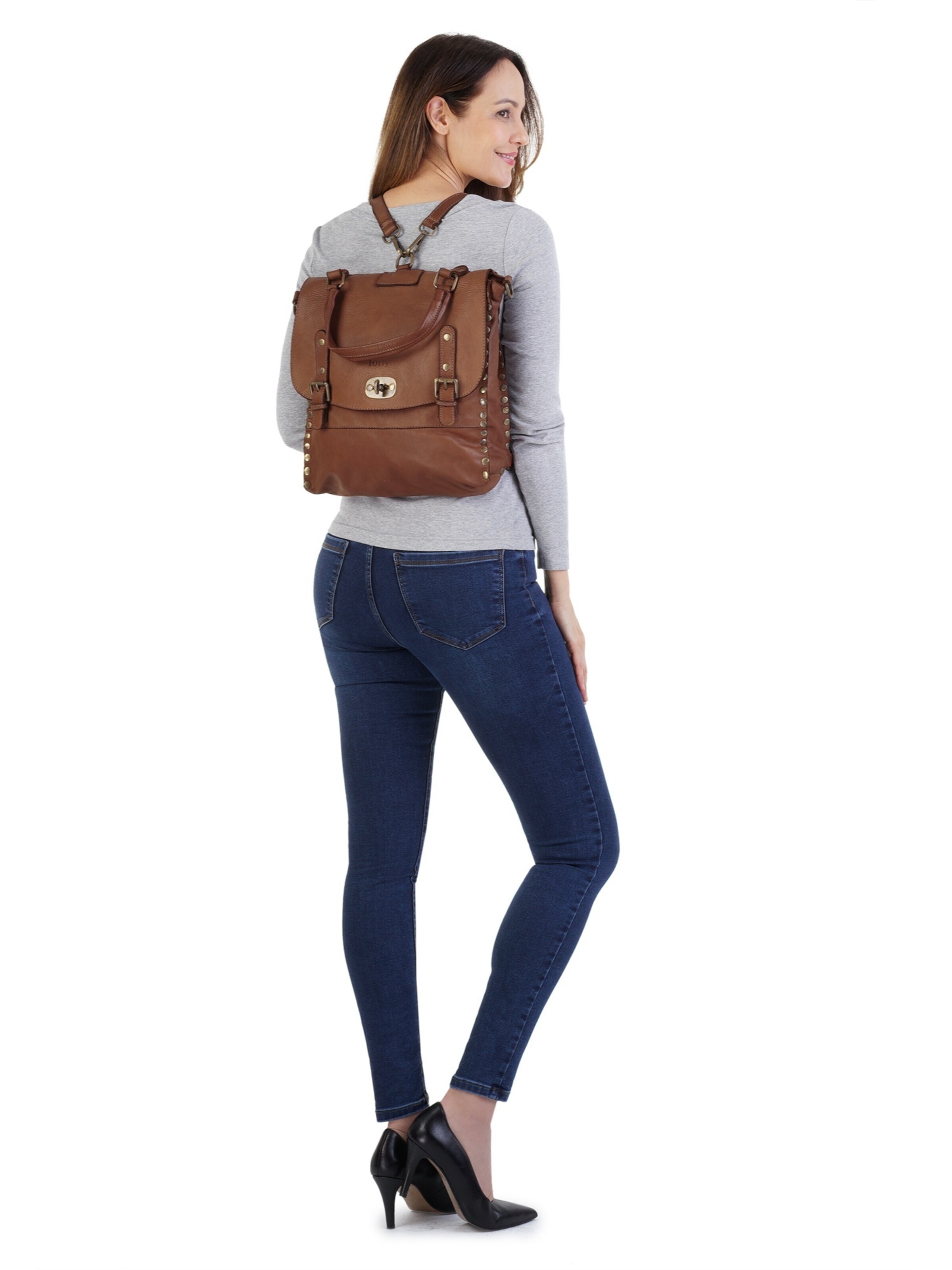 forty° Backpack in Brown: front