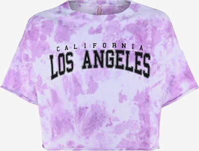 Tricou 'LOS ANGELES' BLUE EFFECT pe lila / mov pastel / negru, Vizualizare produs