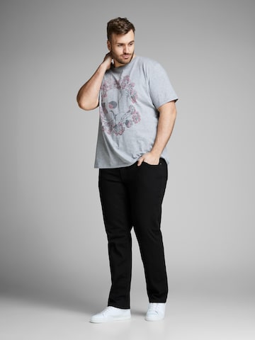 Jack & Jones Plus Slimfit Τζιν 'Tim' σε μαύρο