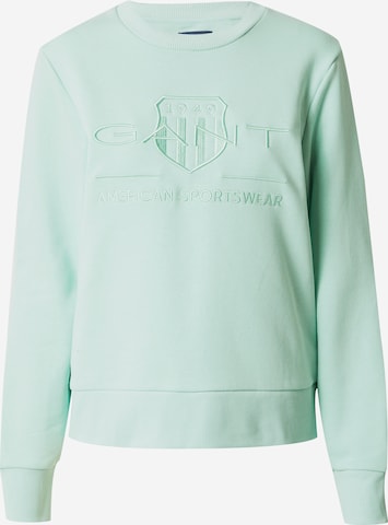 Sweat-shirt GANT en vert : devant