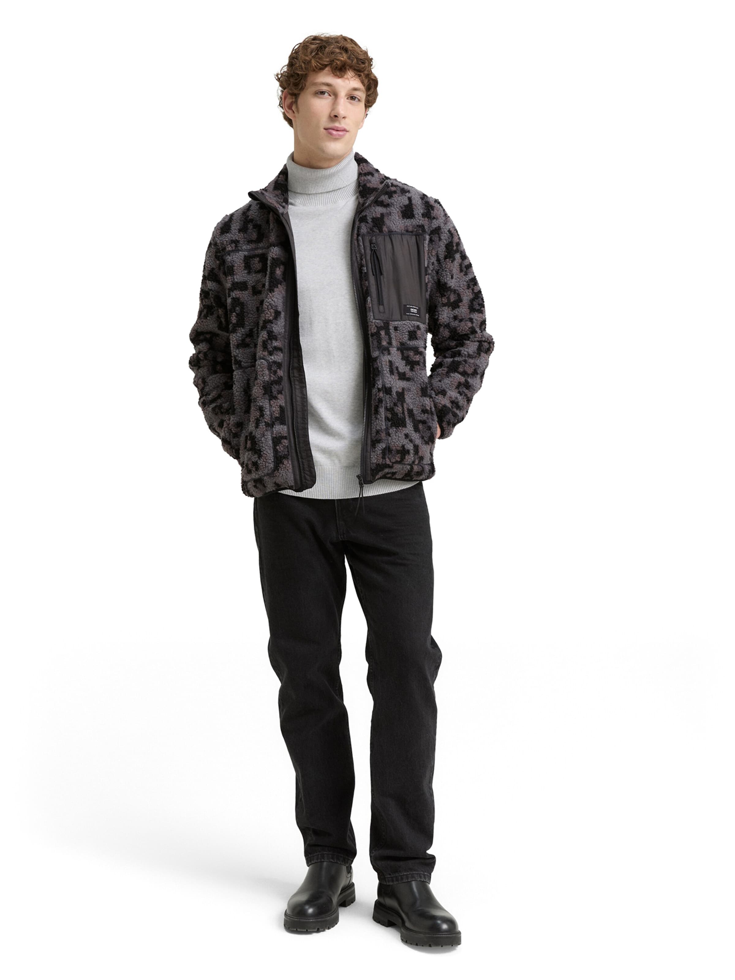 TOM TAILOR DENIM Between-Season Jacket in Black