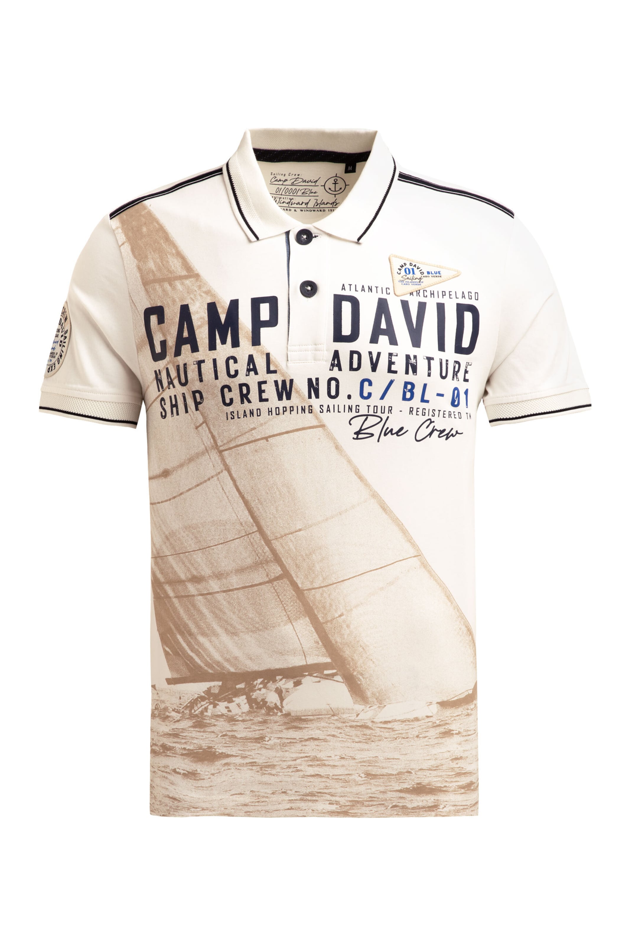 CAMP DAVID Shirt in Weiß: Vorderseite