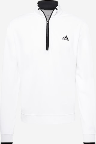 adidas Golf Athletic Sweater in White: front