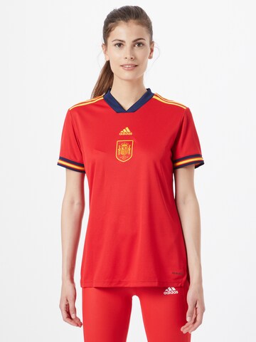 ADIDAS SPORTSWEAR - Camisola de futebol 'Spanien' em vermelho: frente