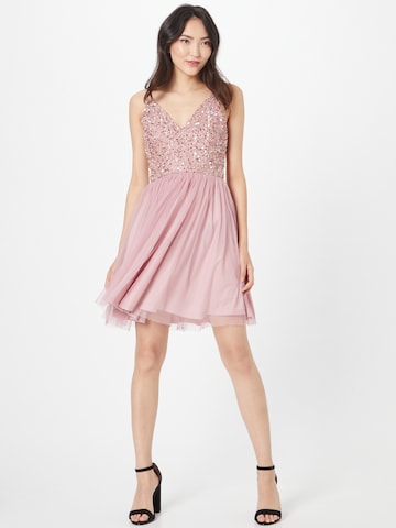 LACE & BEADS Cocktail dress 'Allison' in Pink