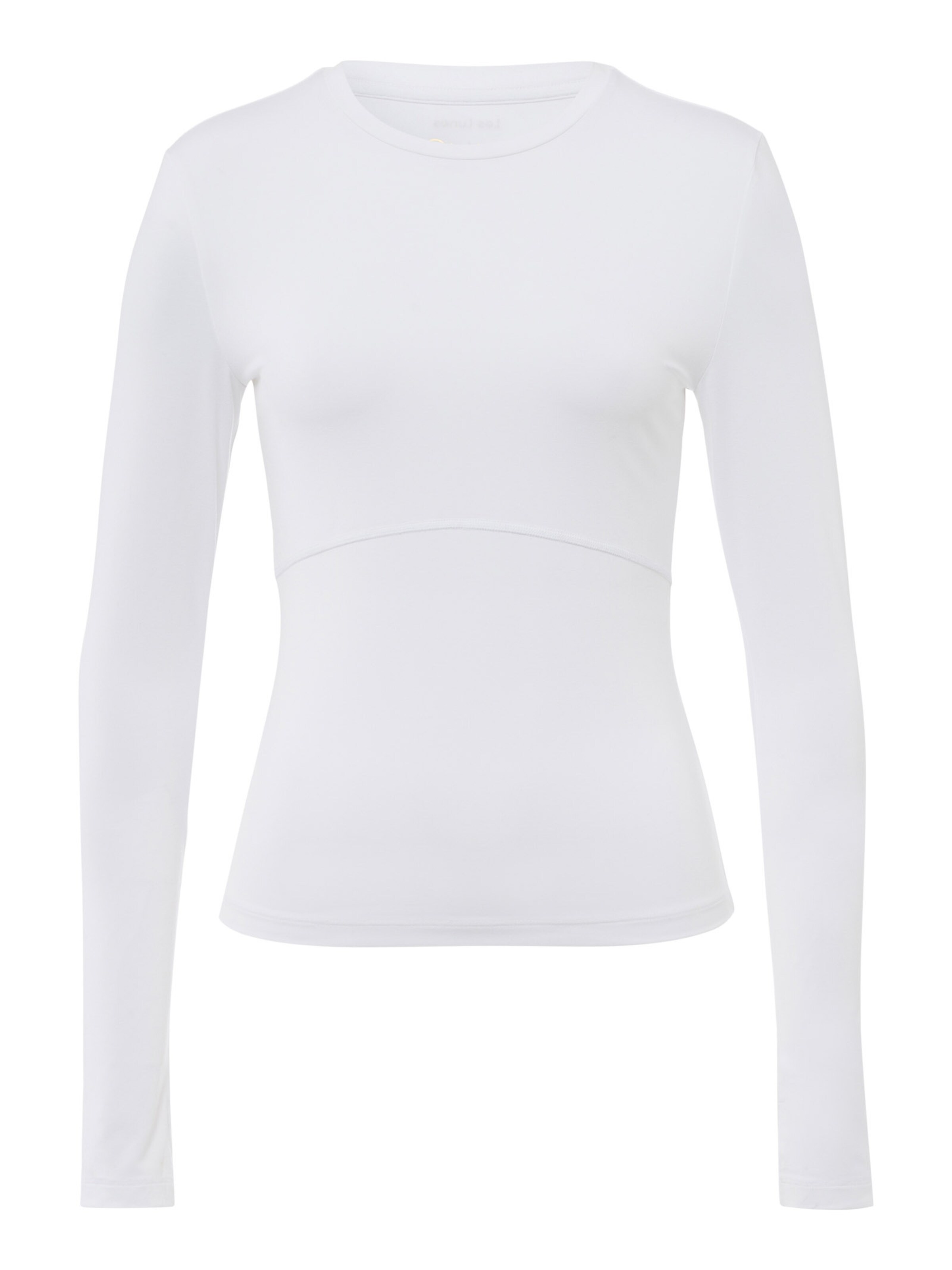 Les Lunes Shirt 'Flow Longsleeve' in Wit: voorkant