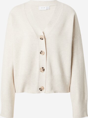 VILA Knit cardigan 'NULA' in White: front