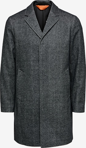 SELECTED HOMME Between-Seasons Coat 'Hagen' in Grey: front