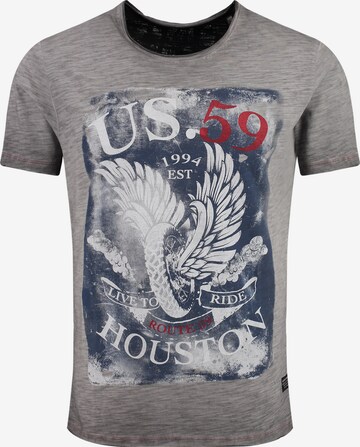 Key Largo Shirt 'MT HOUSTON' in Grau: predná strana