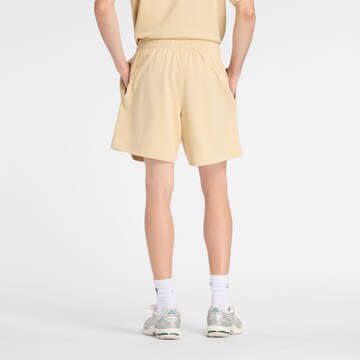 Loosefit Pantaloni 'Textured Check Short' di new balance in giallo
