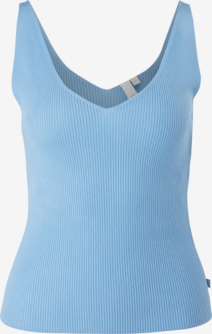 QS Knitted Top in Blue: front