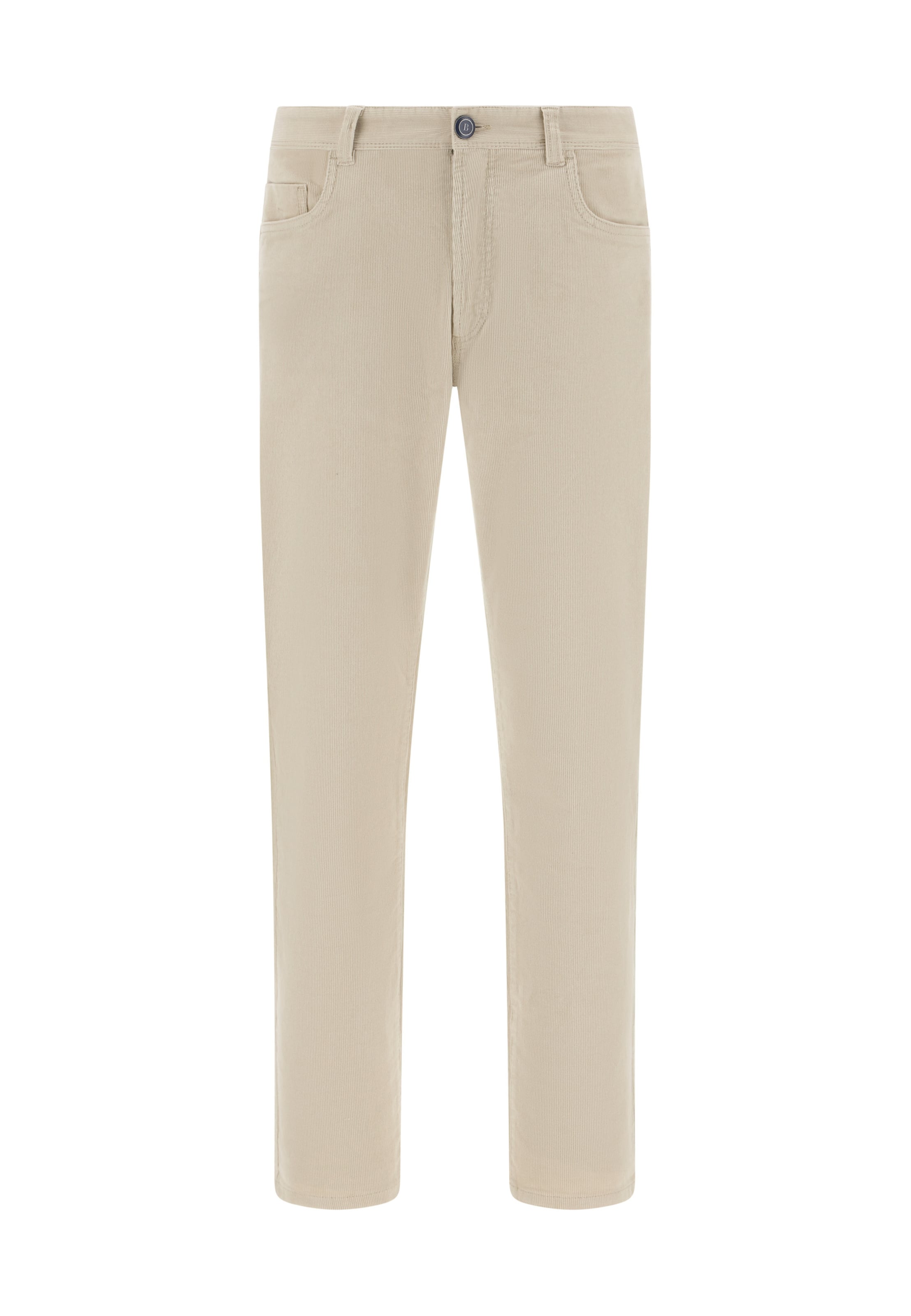 Coupe slim Pantalon Boggi Milano en beige : devant