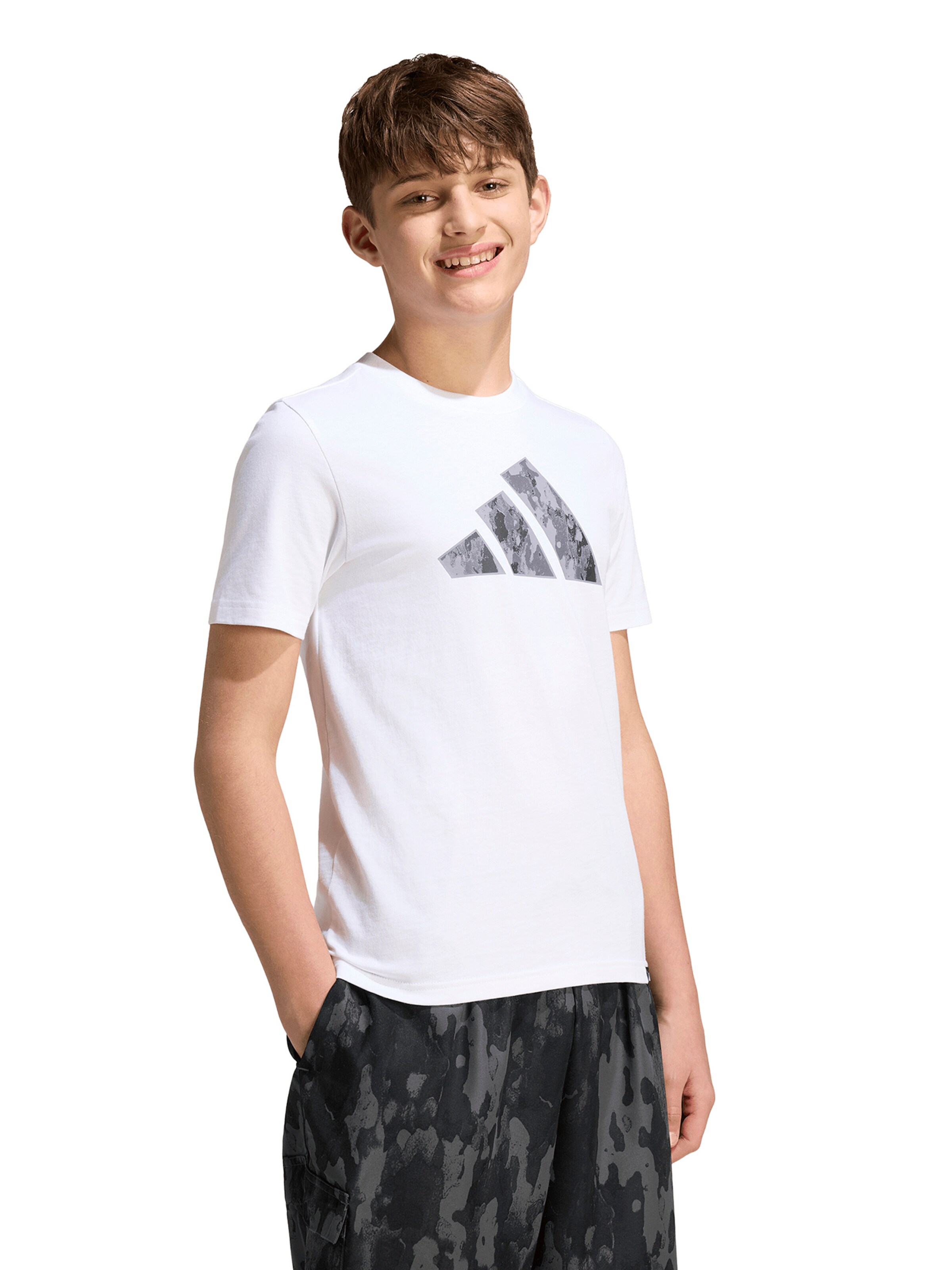 ADIDAS SPORTSWEAR - Camiseta funcional en blanco: frente
