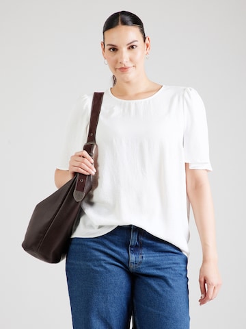 Vero Moda Curve Блузка 'VMCALVA' в Белый: спереди