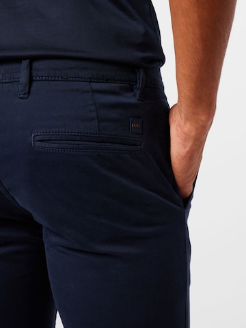 BOSSSlimfit Chino hlače - plava boja