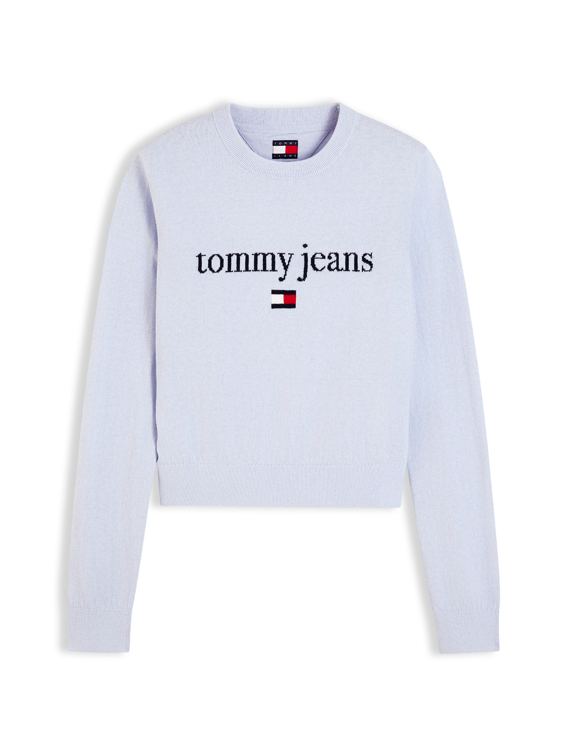 mėlyna Tommy Jeans Megztinis 'ESSENTIAL': priekis