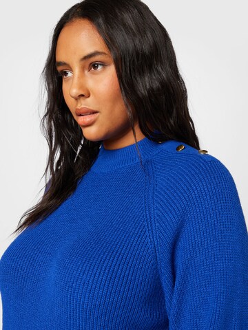 Vero Moda Curve Пуловер 'HOLLY' в синьо