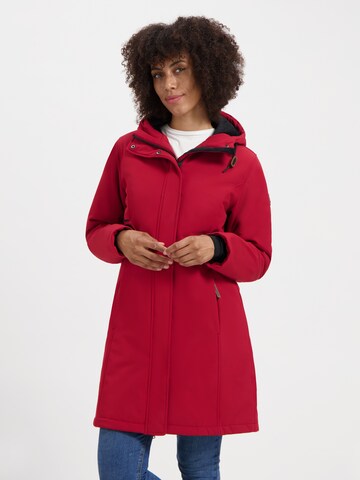 Travelin Jacke ' Enrike ' in Rot: Vorderseite