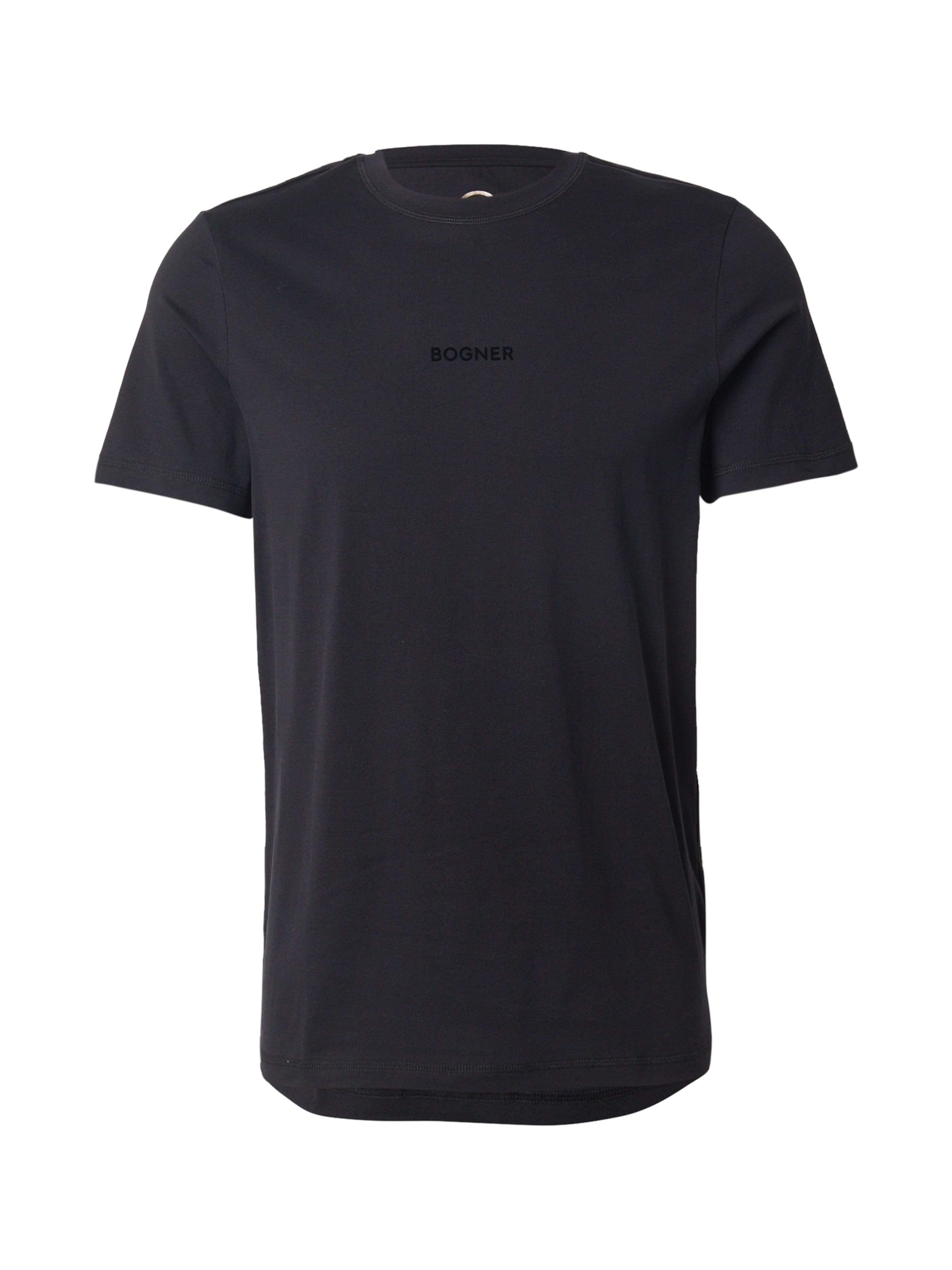 BOGNER Тениска 'ROC' в черно: отпред