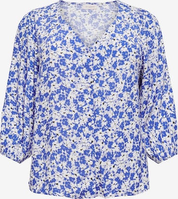 ONLY Carmakoma Blouse 'Dazz' in Blauw: voorkant