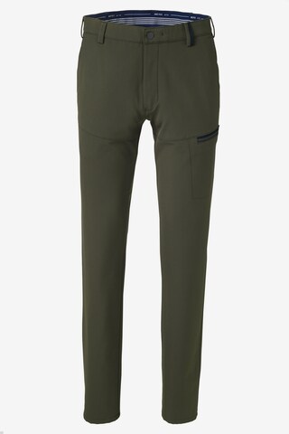 MEYER Chino Pants in Green: front