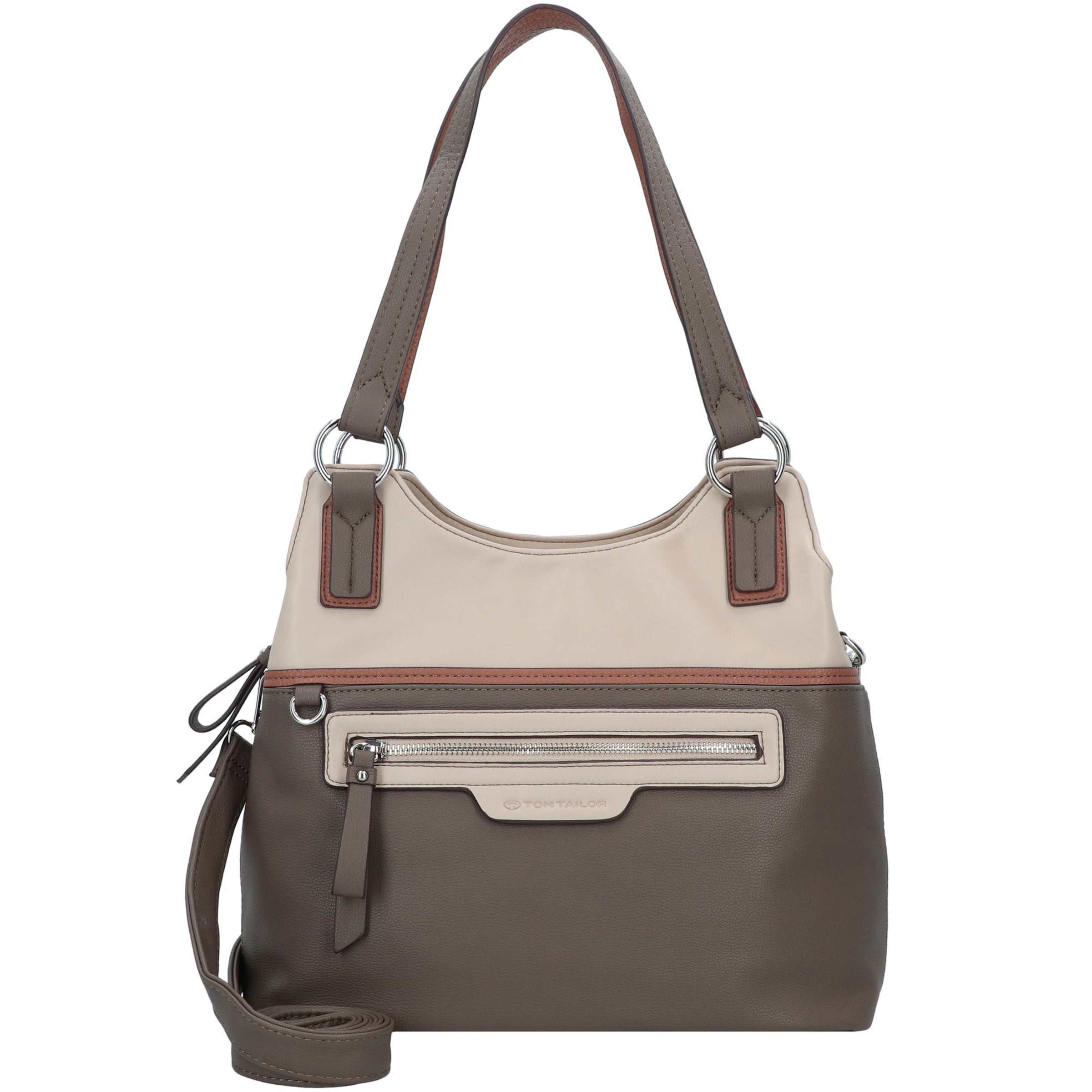 TOM TAILOR Shoulder Bag 'Jule' in Brown: front