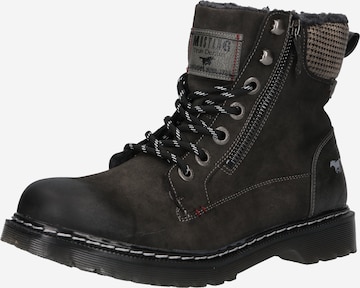 MUSTANG Schnürboots in Grau: front
