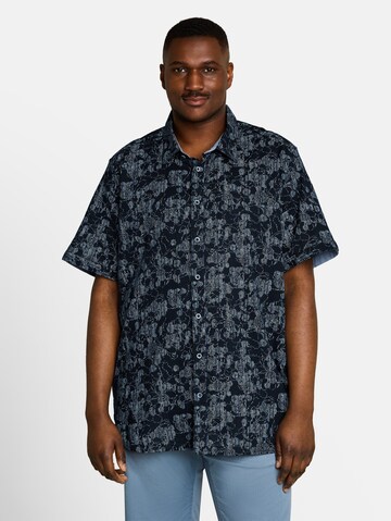 TOM TAILOR Men + Regular Fit Hemd in Blau: Vorderseite