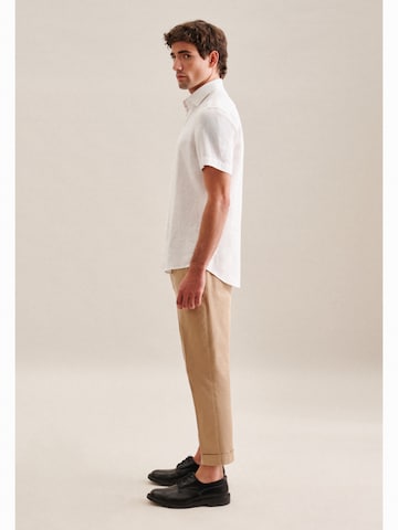 SEIDENSTICKER Slim fit Button Up Shirt in White