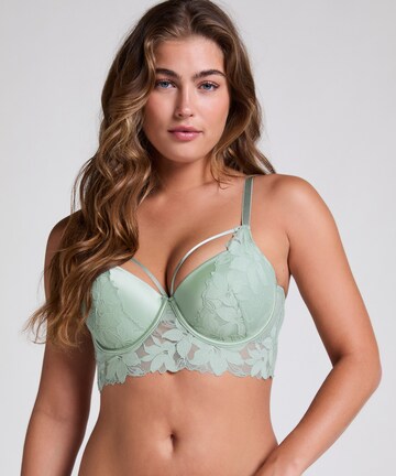 Hunkemöller Balconette BH 'Ingrid' in Grün: Vorderseite