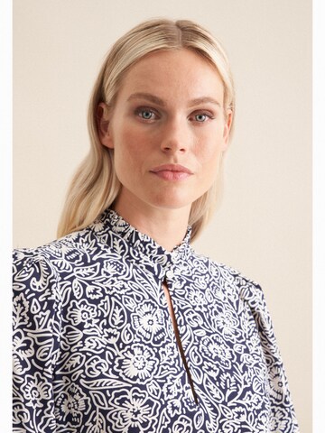 SEIDENSTICKER Blouse 'Schwarze Rose' in Blue