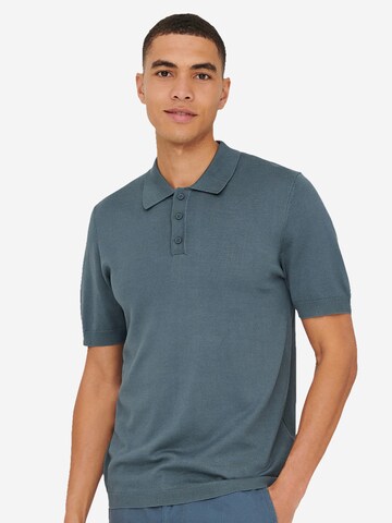 Only & Sons Shirt 'Wyler' in Blue: front