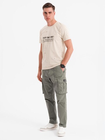 T-Shirt Ombre en beige