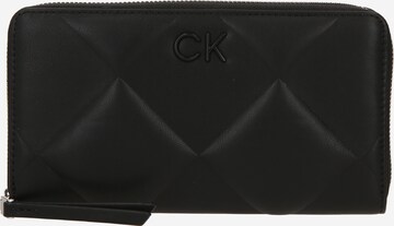 Calvin Klein Portemonnaie 'Quilt' in Schwarz: predná strana