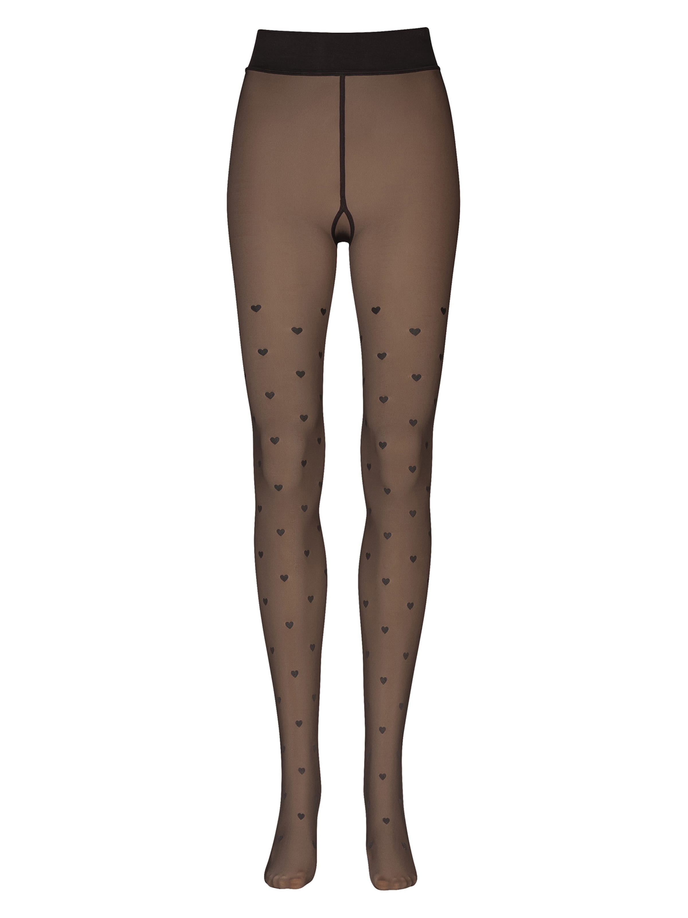 Nur Die - Collants finos ' Warm & Transparent haltbar 80 DEN Print ' em preto: frente