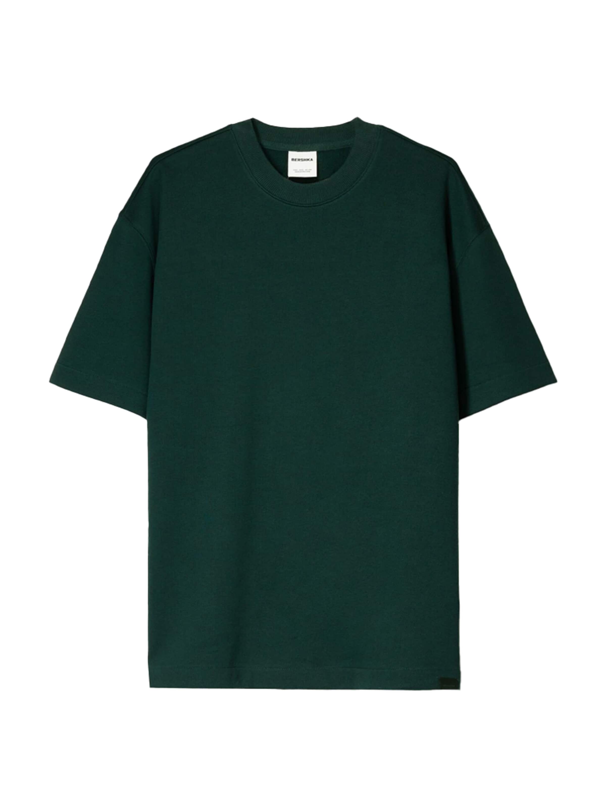 T-Shirt Bershka en vert : devant