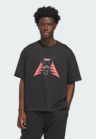T-Shirt fonctionnel 'Anthony Edwards Dawg' ADIDAS PERFORMANCE en noir : devant
