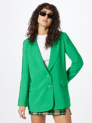 Nasty Gal Blazer in Green: front