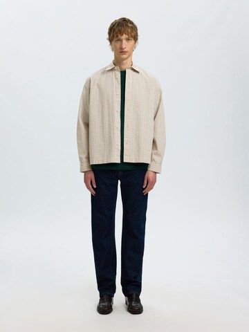 SELECTED - Ajuste confortable Camisa en beige