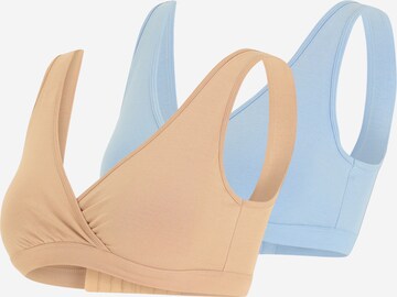 Bustier Soutien-gorge Lindex Maternity en beige : devant