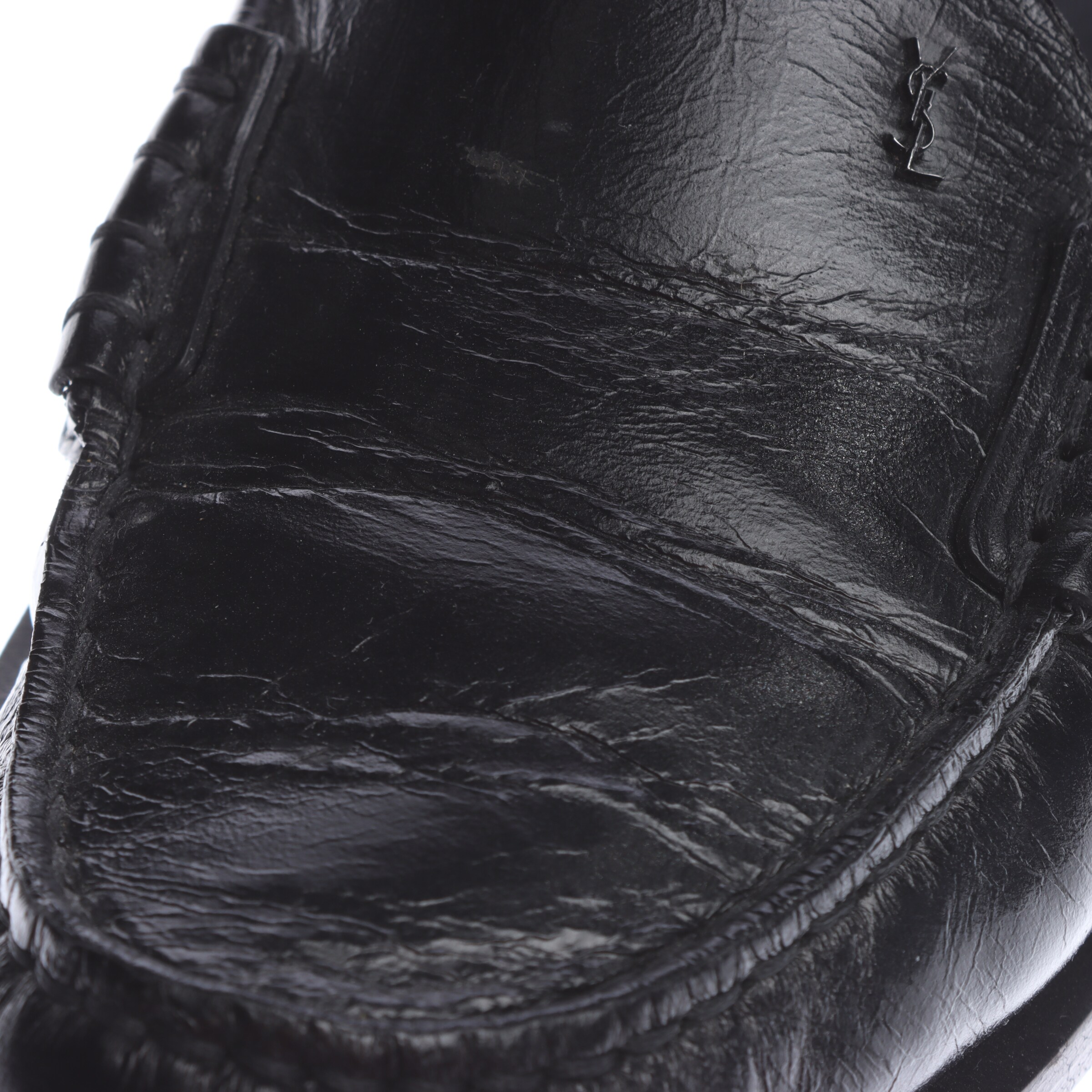 Saint Laurent Flats & Loafers in 40 in Black